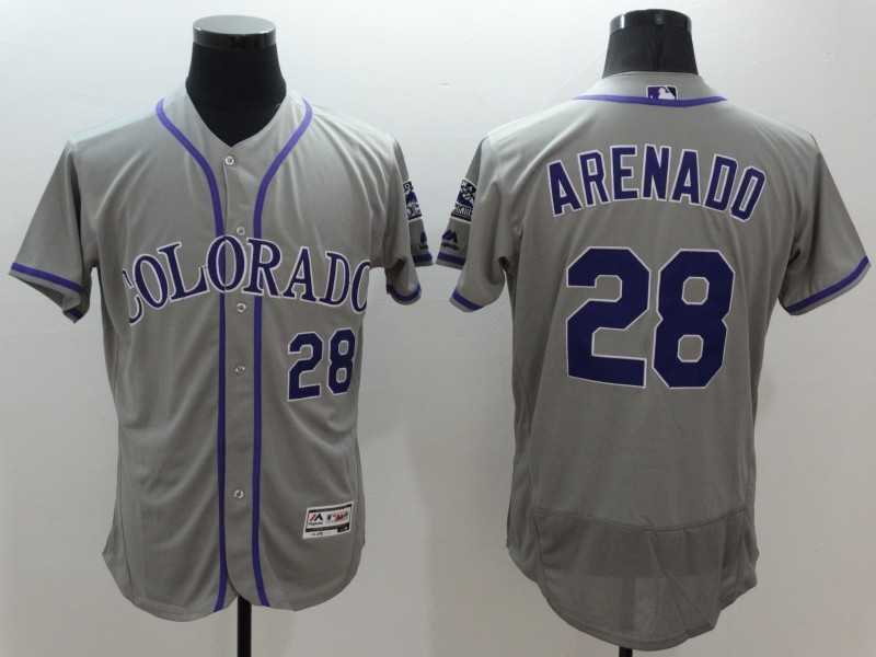 Colorado Rockies #28 Nolan Arenado Gray 2016 Flexbase Collection Stitched Baseball Jersey,We sell and wholesale Colorado Rockies #28 Nolan Arenado Gray 2016 Flexbase Collection Stitched Baseball Jersey on line form chian!